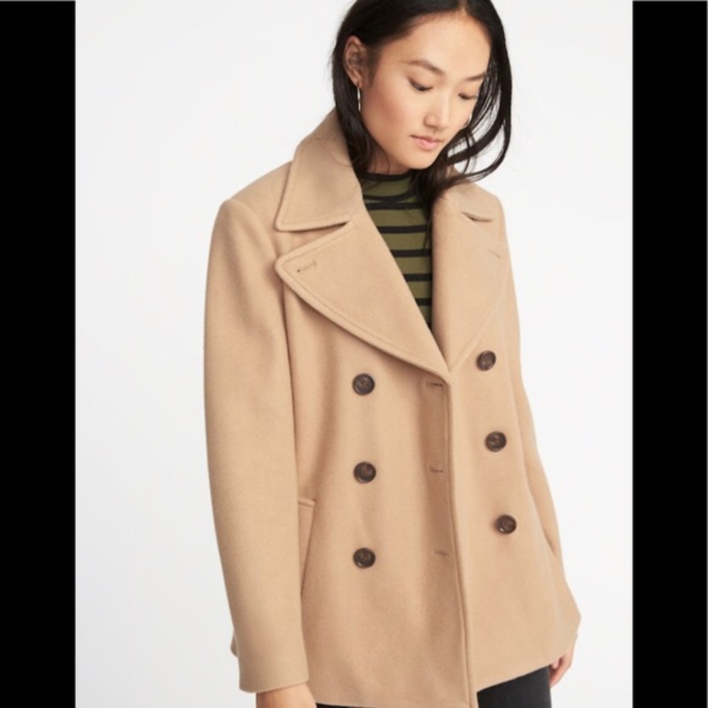 Old Navy Tan Pea Coat